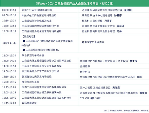 開放報(bào)名倒計(jì)時(shí)！3月19-20日OFweek 2024新能源產(chǎn)業(yè)協(xié)同發(fā)展大會(huì)即將召開
